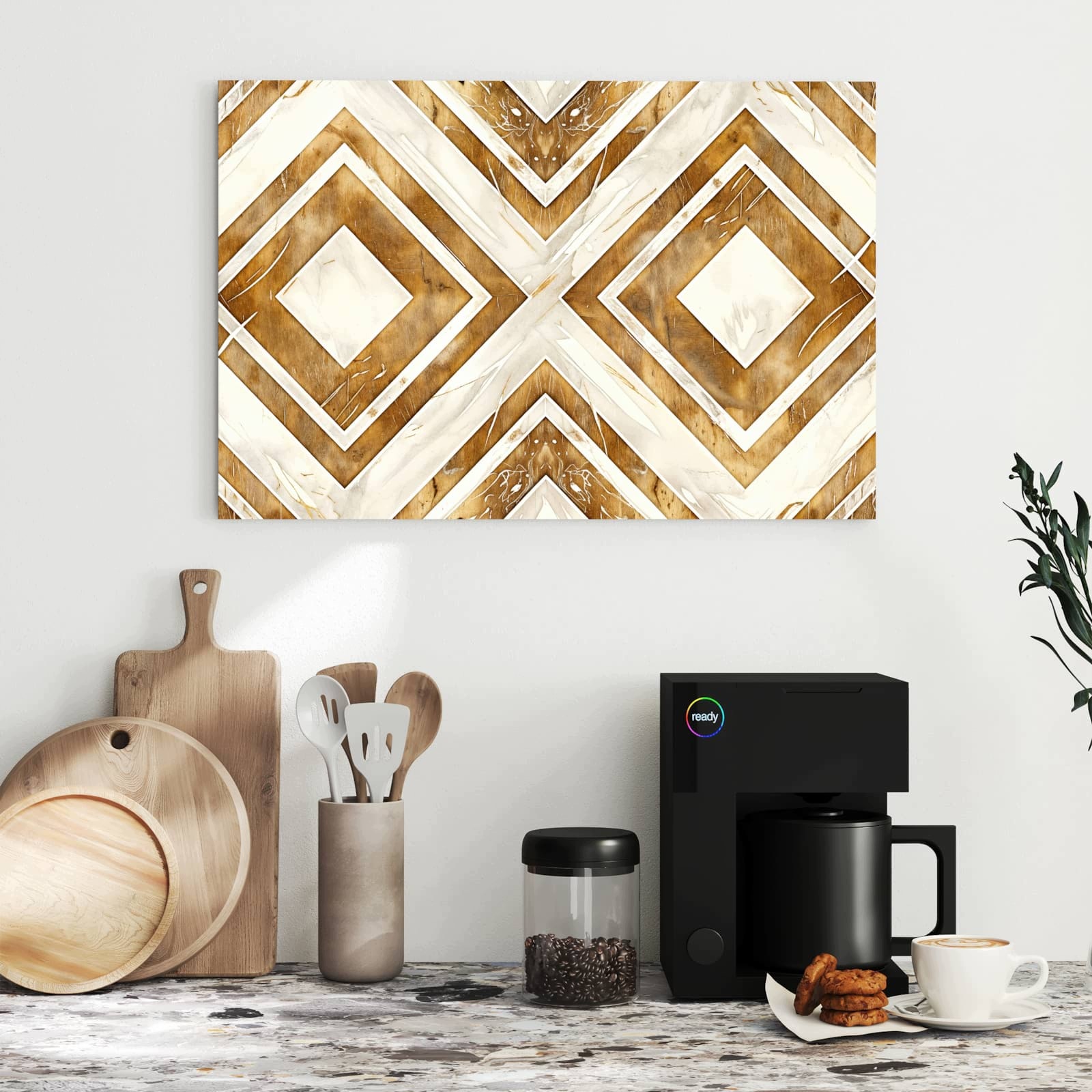 Magnetická tabule Geometrický a Vzor 60 × 40 cm