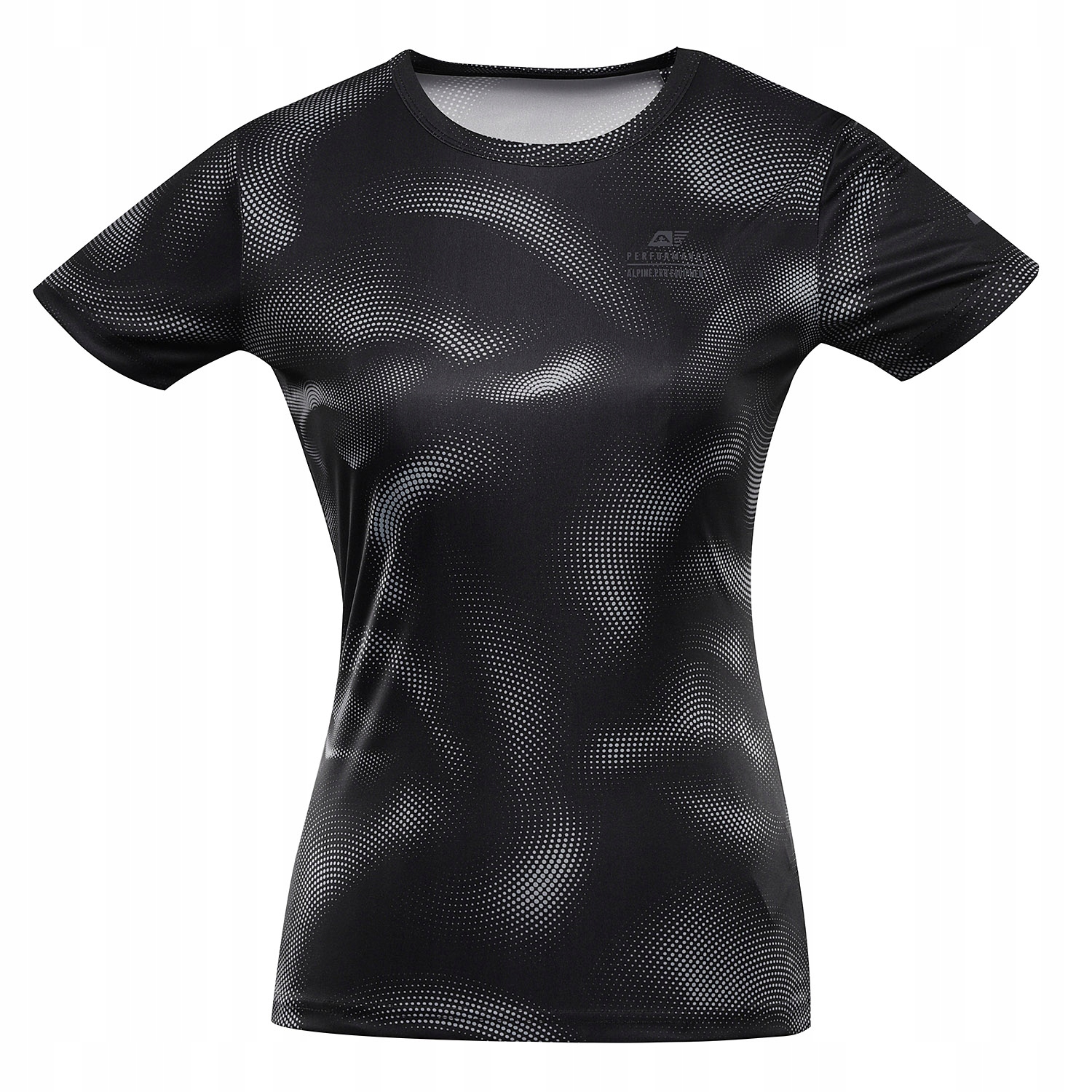 Alpine Pro Koszulka damska turystyczna szybkoschnąca Quatra czarny r.XL