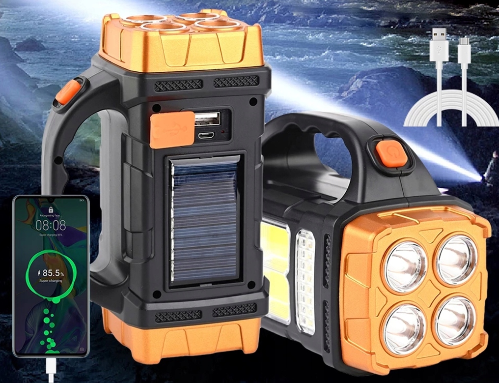 SZPERACZ LATARKA AKUMULATOROWA POWERBANK LED Zasilanie akumulatorowe