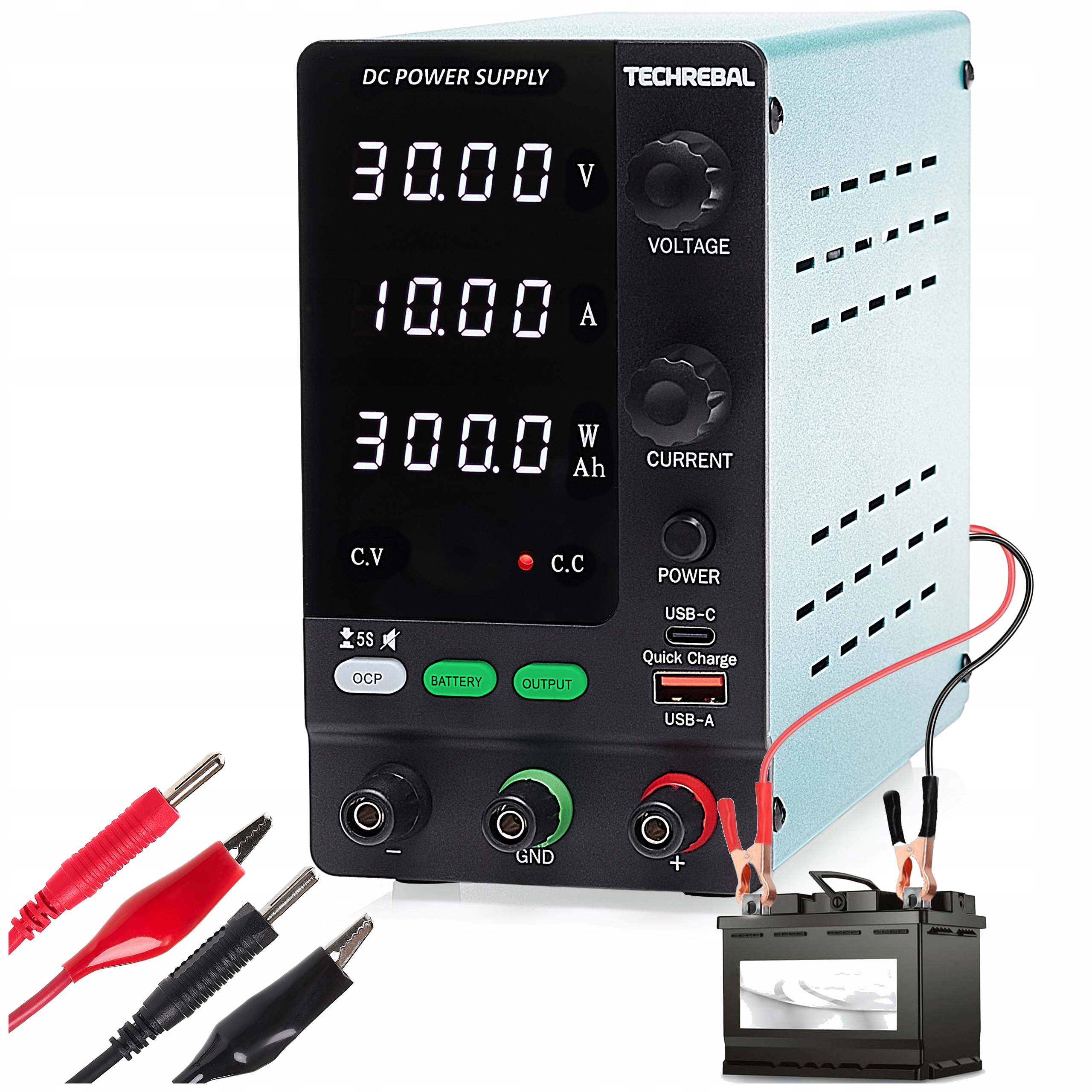 Servisní Laboratorní Napájecí Zdroj Techrebal SPPS-C3010C 30V 10A Usb Hq