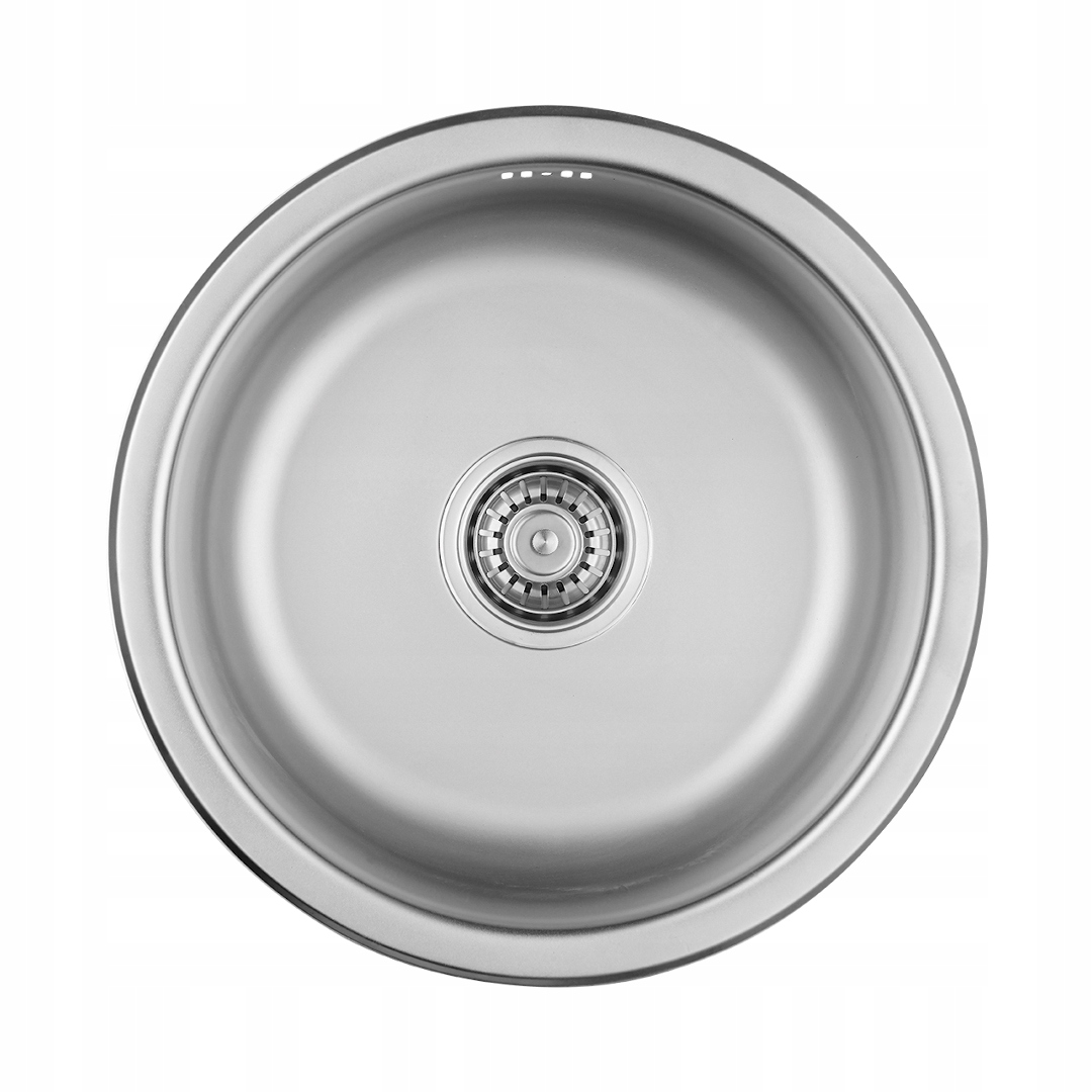 

Zlew Okrągły Stalowy Wpuszczany 43CM Z Syfonem