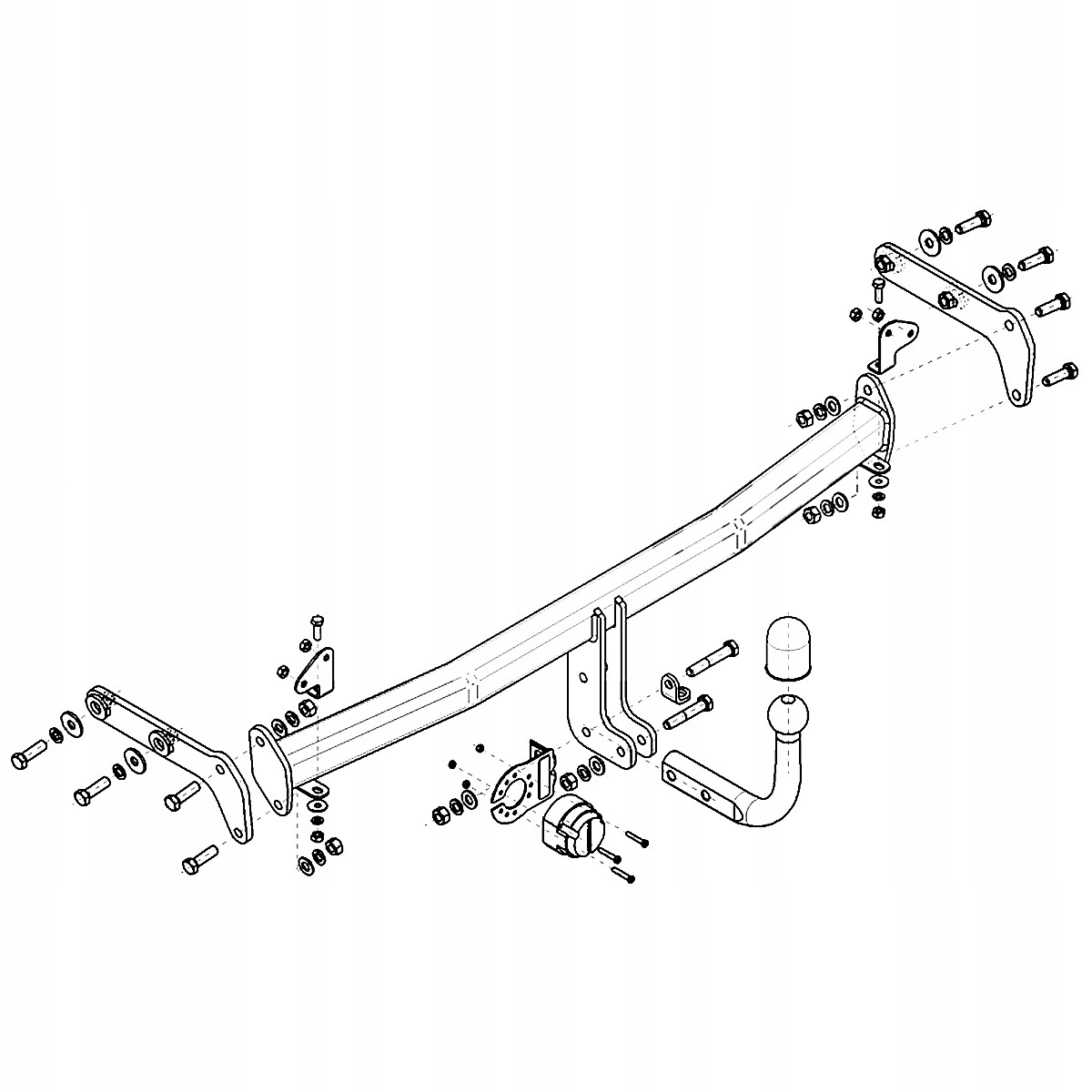 Hak holowniczy Hyundai i20 3 III BI3 BC3 Hatchback od 20 MODUŁ 13 PIN Nowy Producent Steinhof