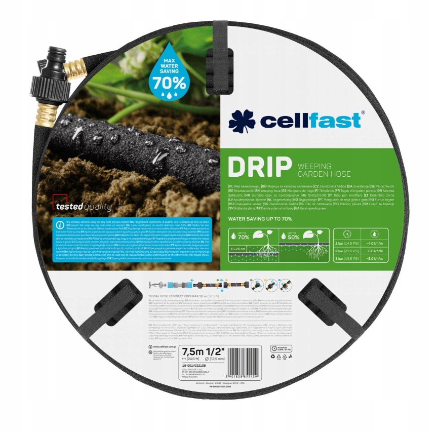

Cellfast Wąż Nawadniający Drip 1/2" 7,5 m