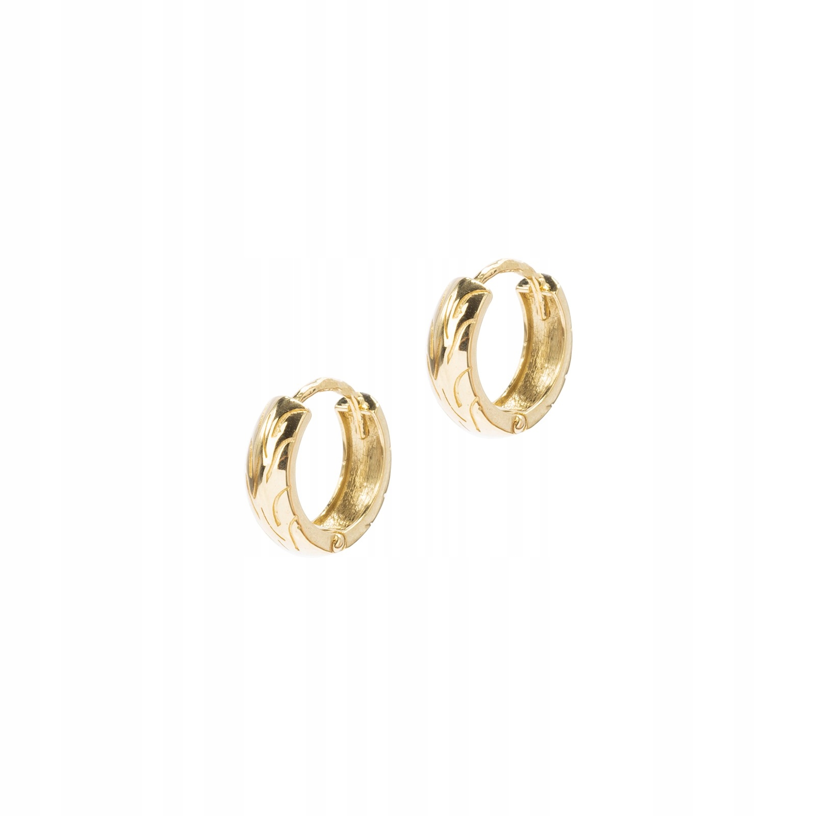 Zlaté náušnice 585 Rings pro malou slečnu 12 mm