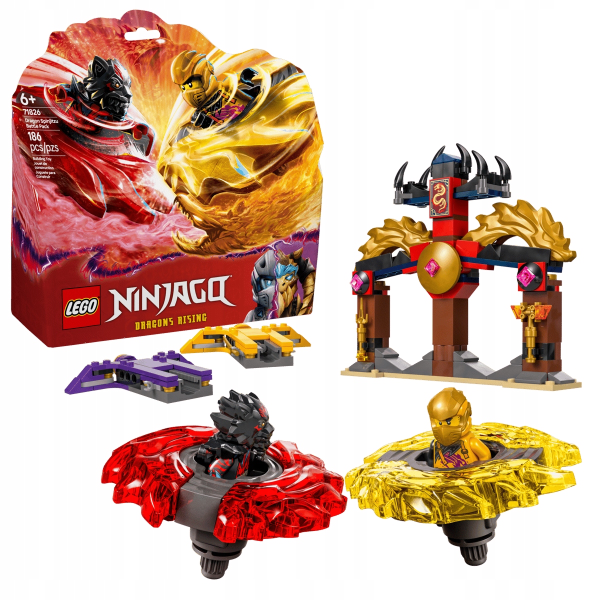 Lego Ninjago 71826 Draci Sada Dračí Bitva Boj Draků Stavebnice Figurky