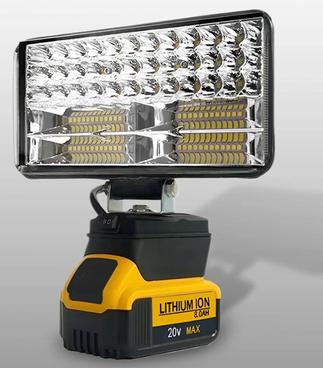 Halogenová lampa DeWalt 18V 20V akumulátor Led Silná Svítilna 90W 8 palců Usb 2x
