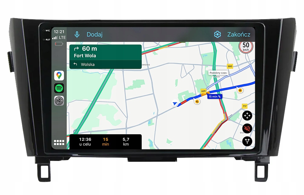 Nissan Qashqai X-trail Rádio Navigace Android 12GB/256 Podpora Kamer 360°