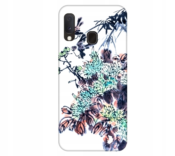 

Etui pokrowiec do Samsung Galaxy A20e Kwiaty akwar