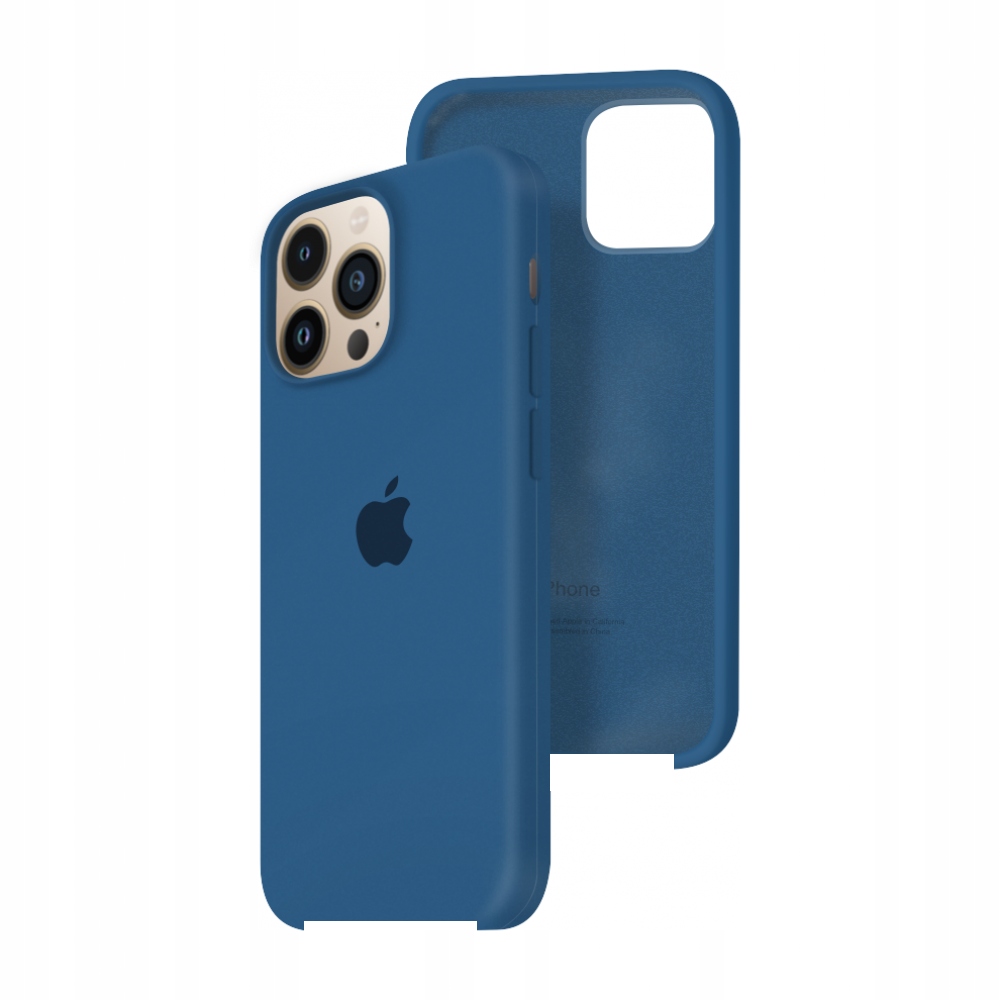Silikonowe Etui do Apple iPhone 12 Pro Max Plecki Granatowe Matowe