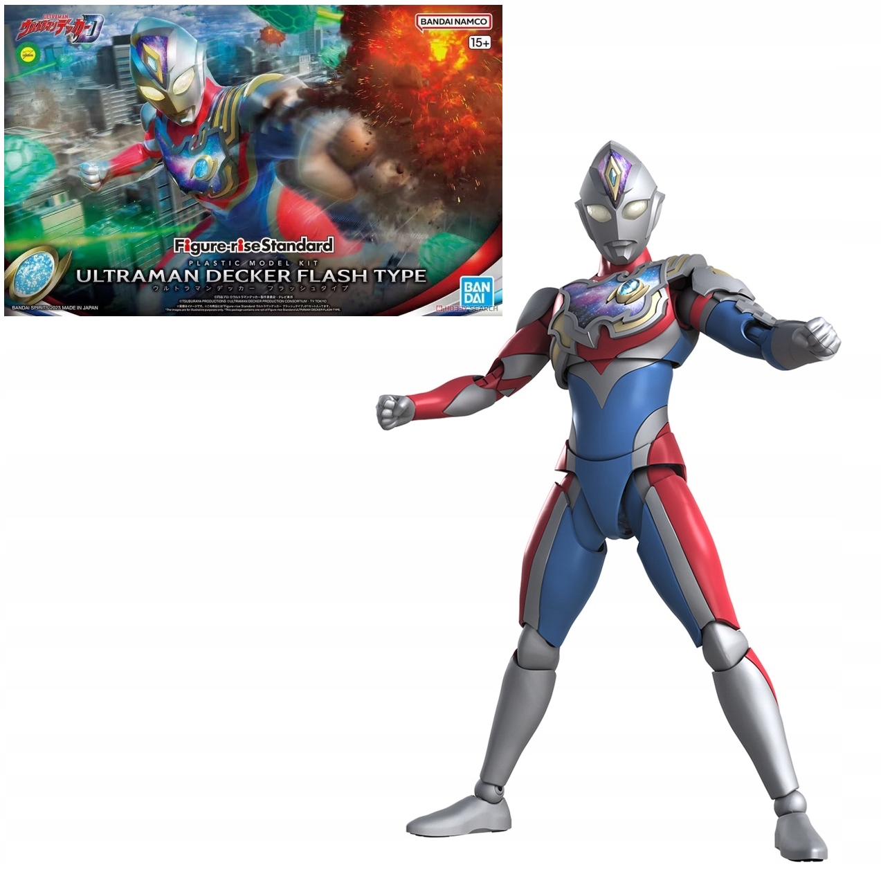 Ultraman Modelářský set s figurkou Ultraman Decker Flash Standard