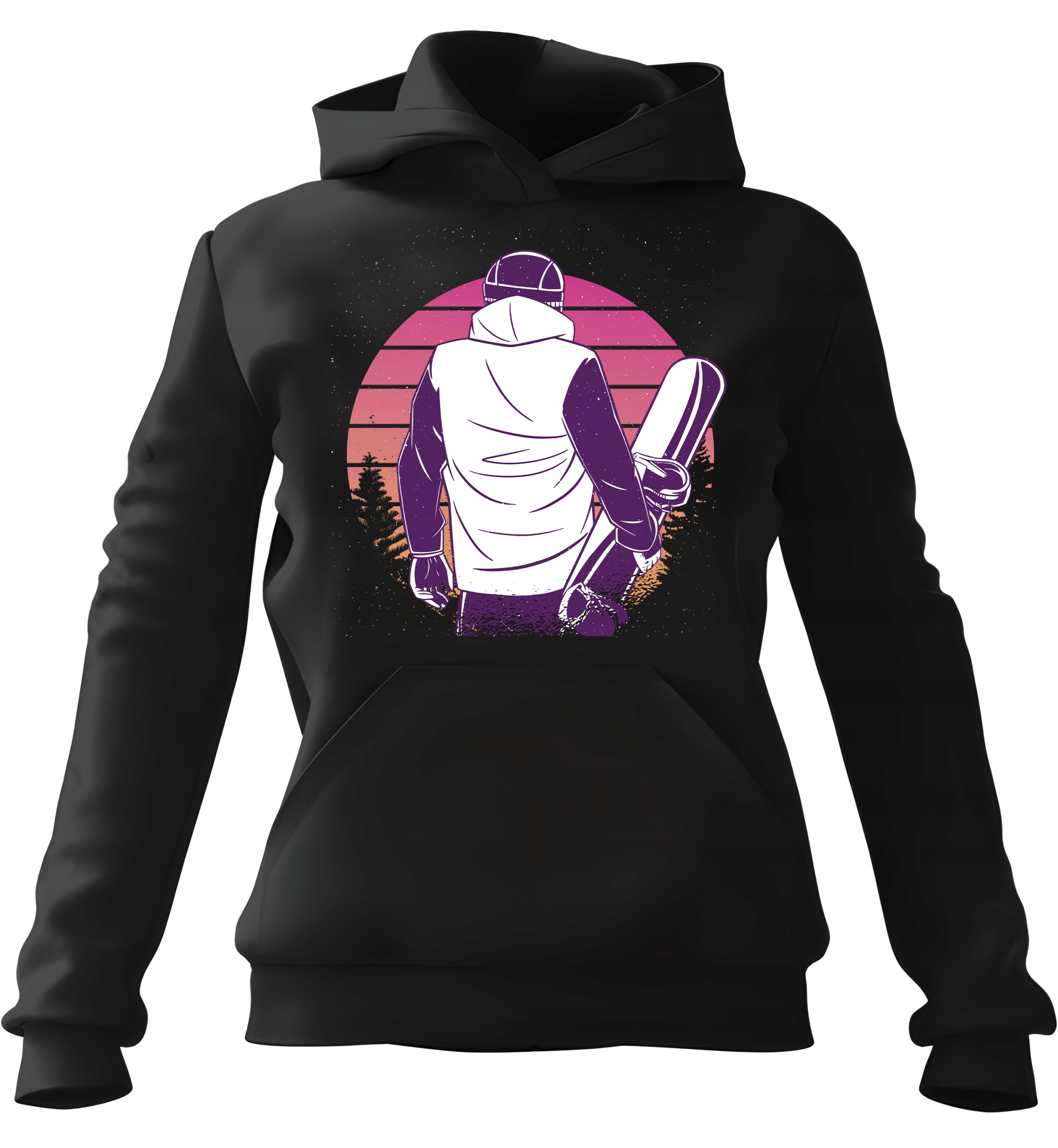 pánská mikina s kapucí Snowboarder Západ Černá 3XL Pro něj Manželova chlapa