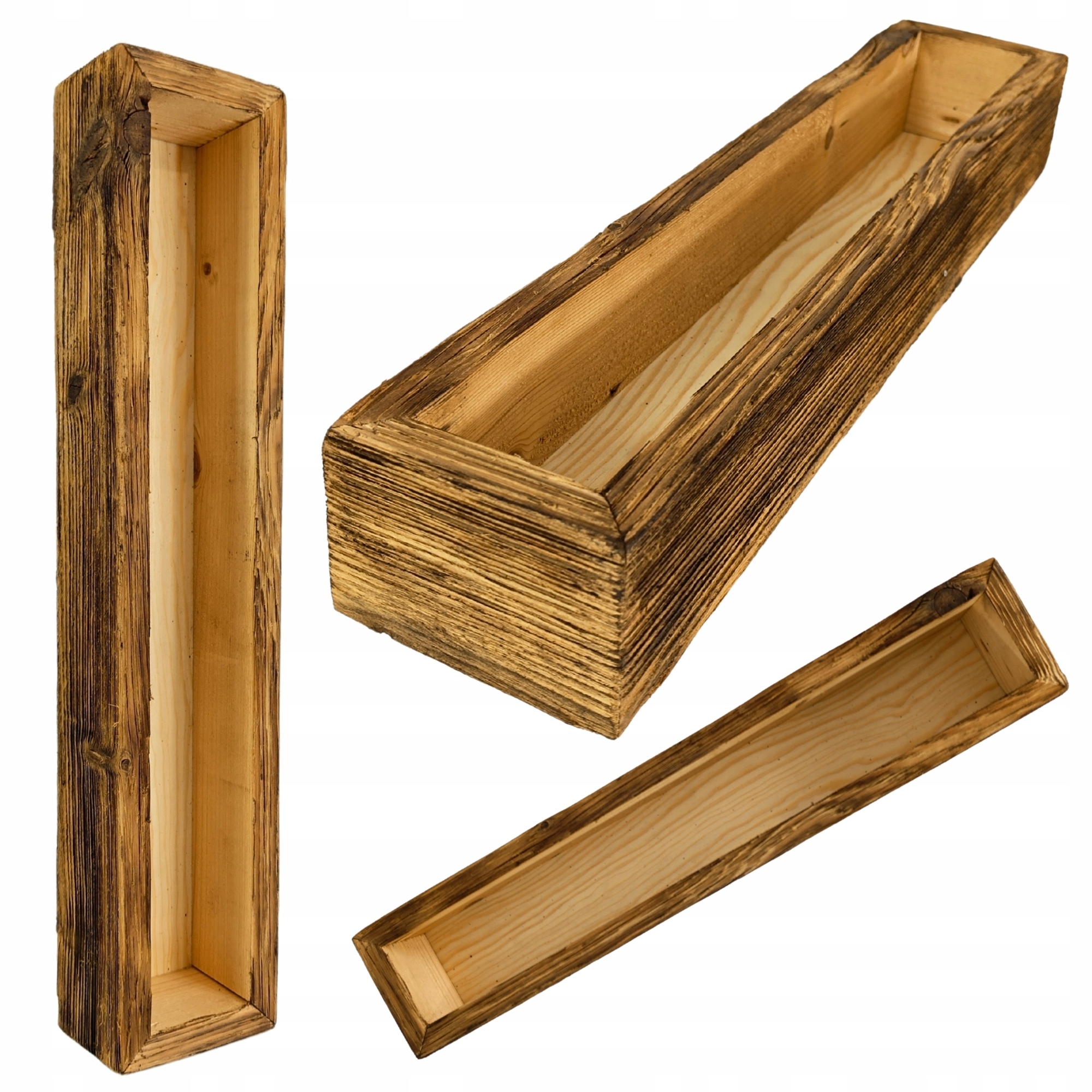 Květináč ze starého dřeva Donica základna pod mech chrobotek 50/10/7