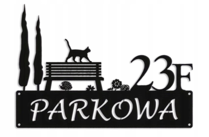 Číslo Na Dom 60 cm Tabuľa Adresa Oceľ 2 mm Grafika 2