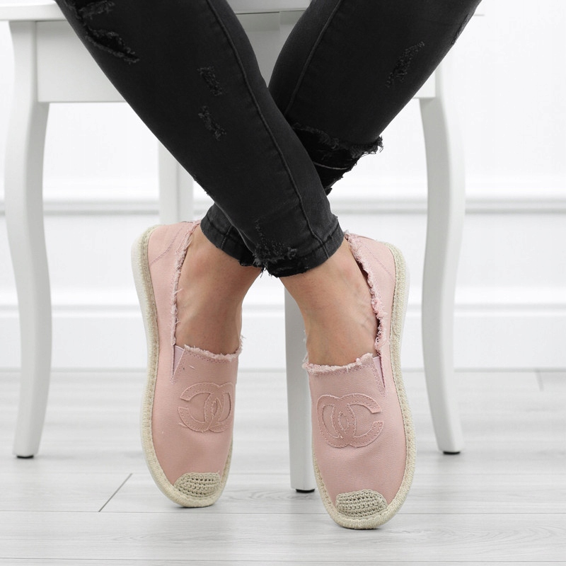 RÓŻOWE ESPADRYLE SŁOMKA BALERINY COCO NB273-7 r.38 Marka inna
