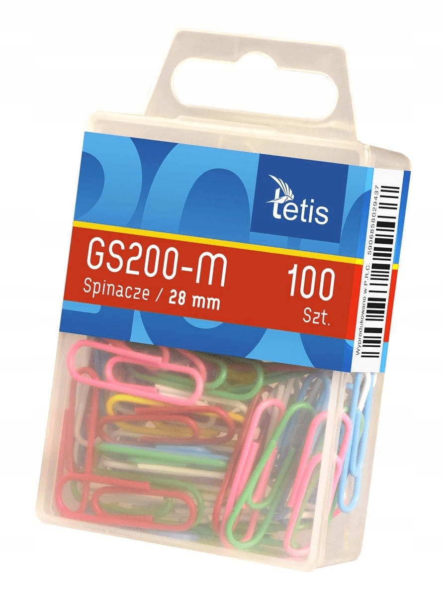 

Spinacze 28mm Tetis GS200-M 100 sztuk okrągłe
