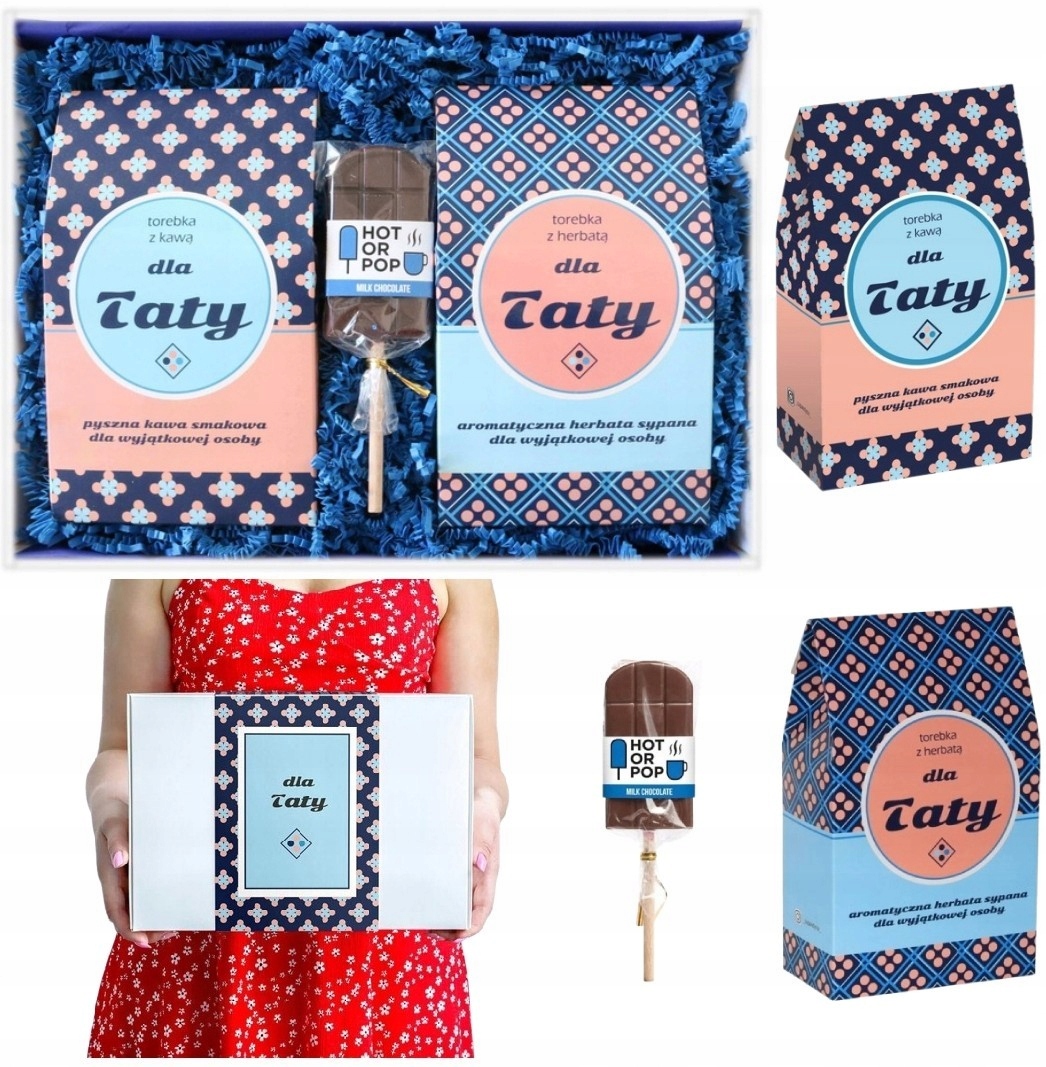 Zestaw Prezentowy Na Dzień Ojca MIX Kaw Herbat Premium Upominek