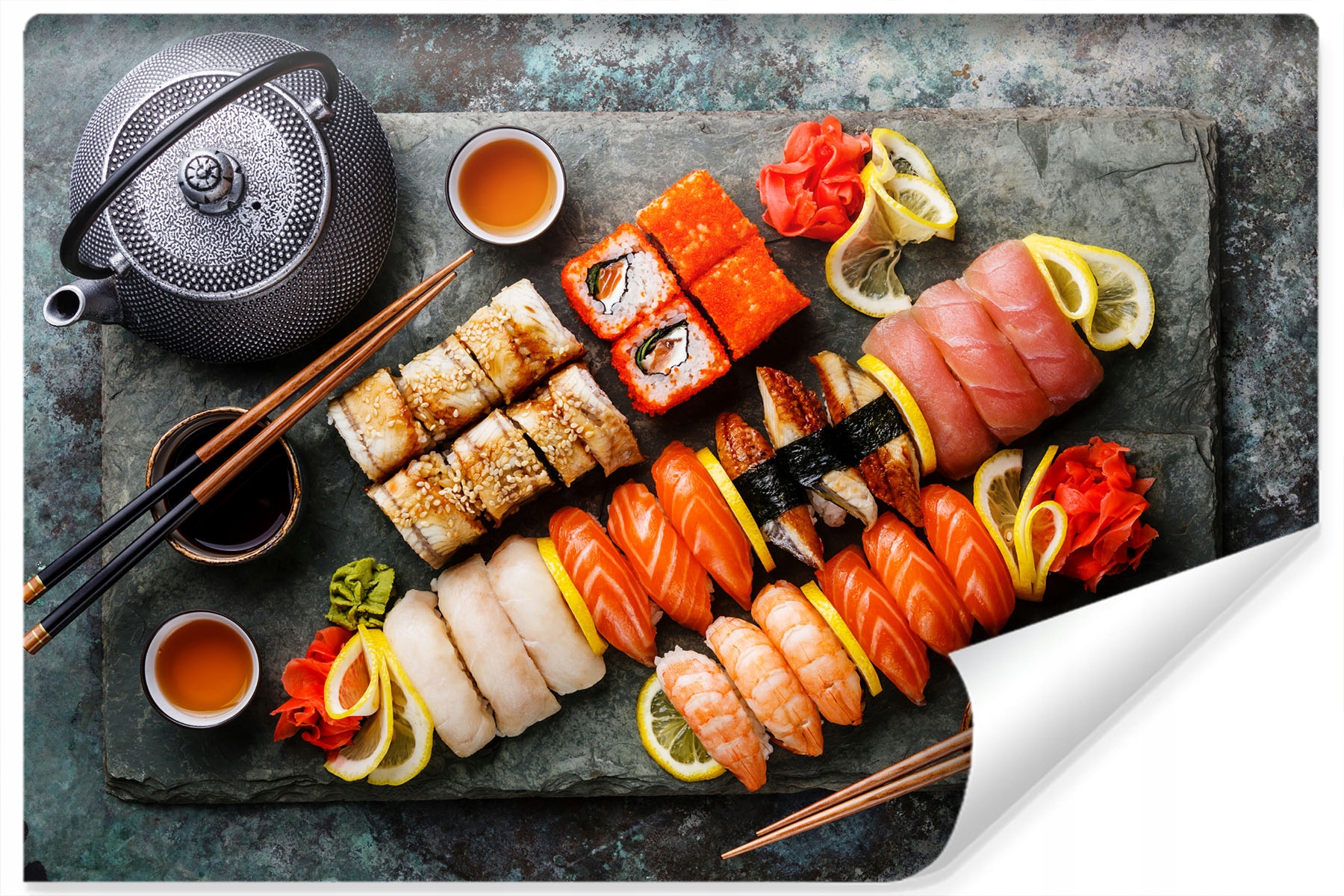 Kuchyňská fototapeta Nigiri Sushi 3D 315x210