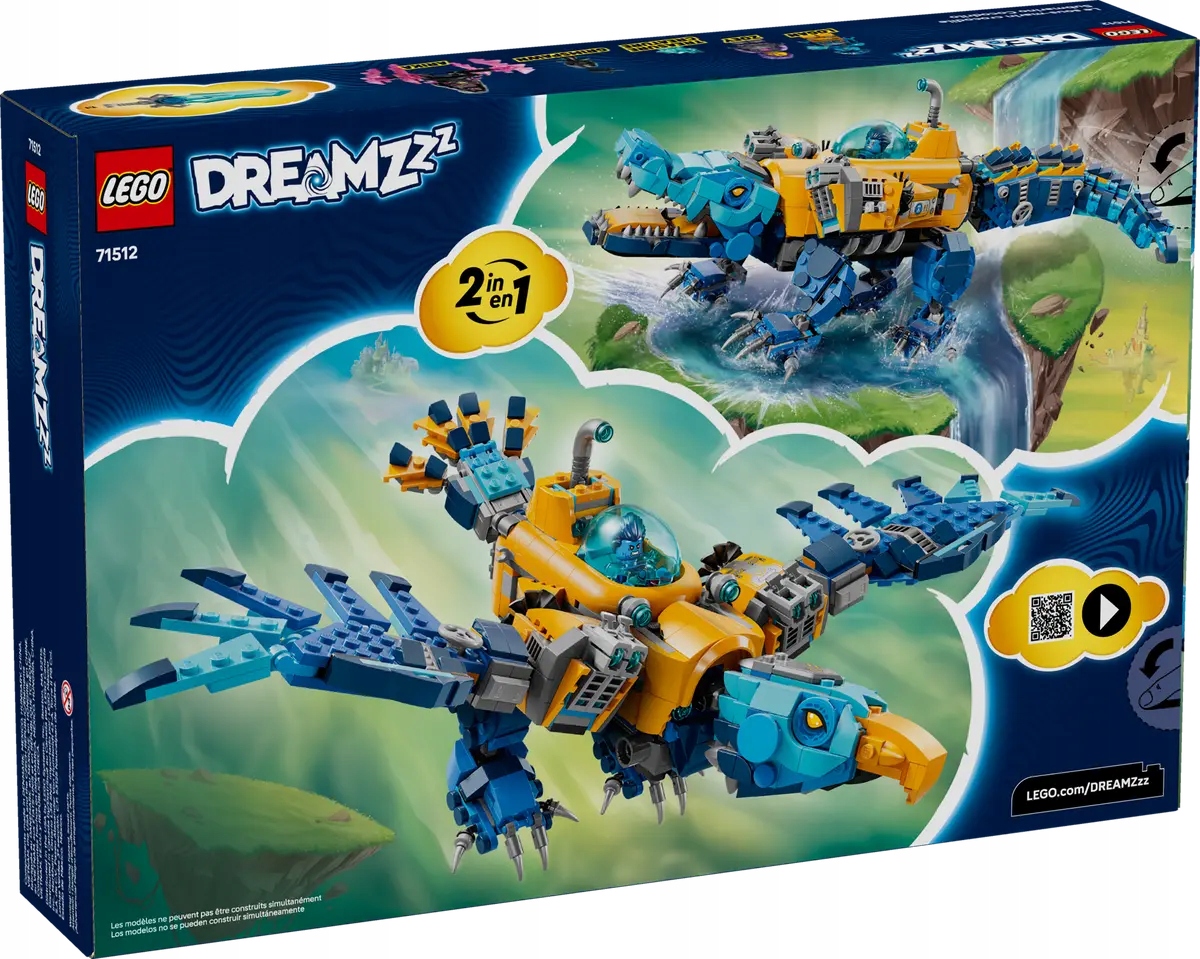 71512 Lego DREAMZzz Krokodýlí ponorka