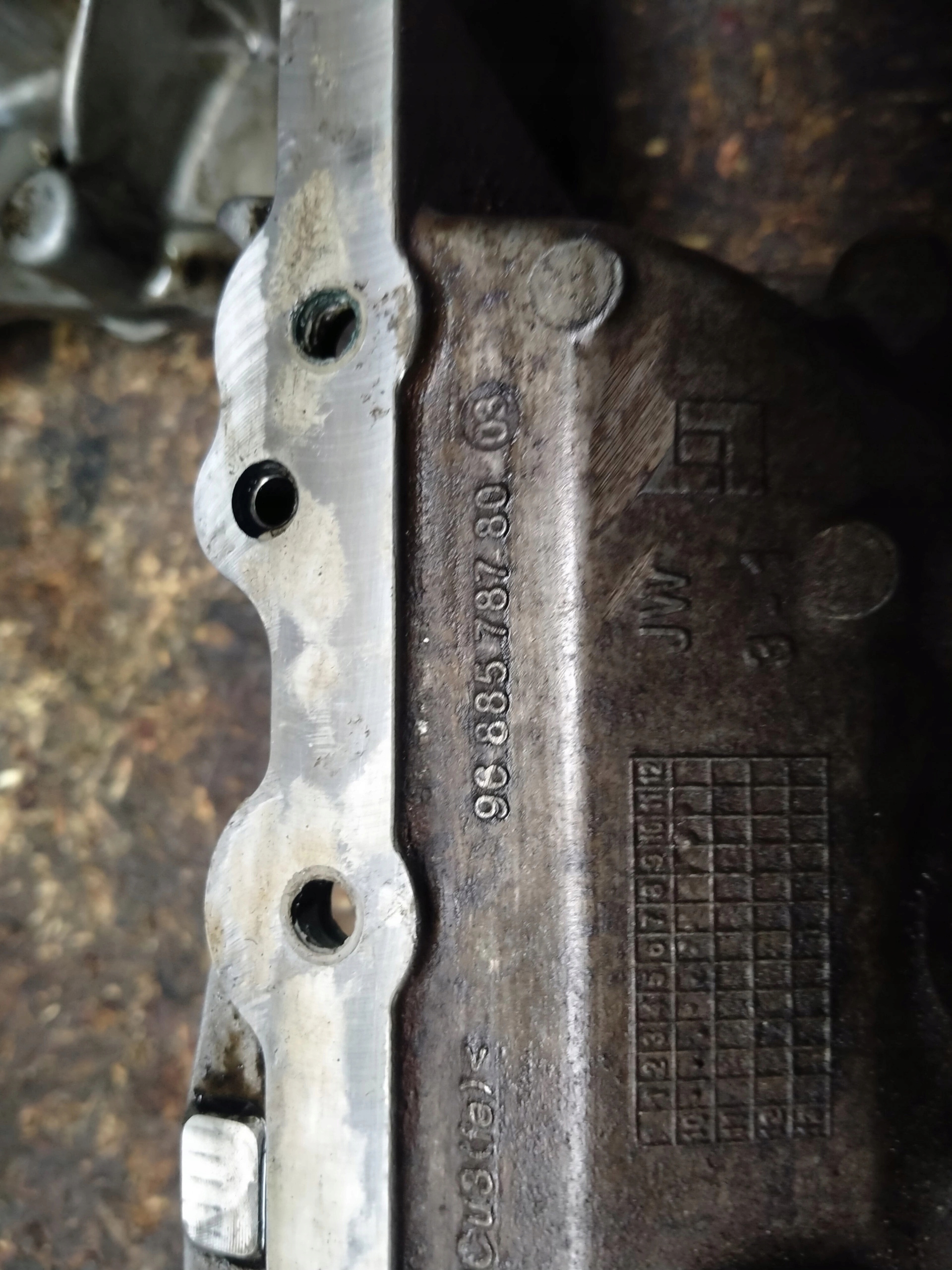 PEUGEOT CITROEN podstawa miski olejowej 9688578780