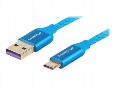 Kabel USB - USB C długi 0,5m Typ AM to cM oplot