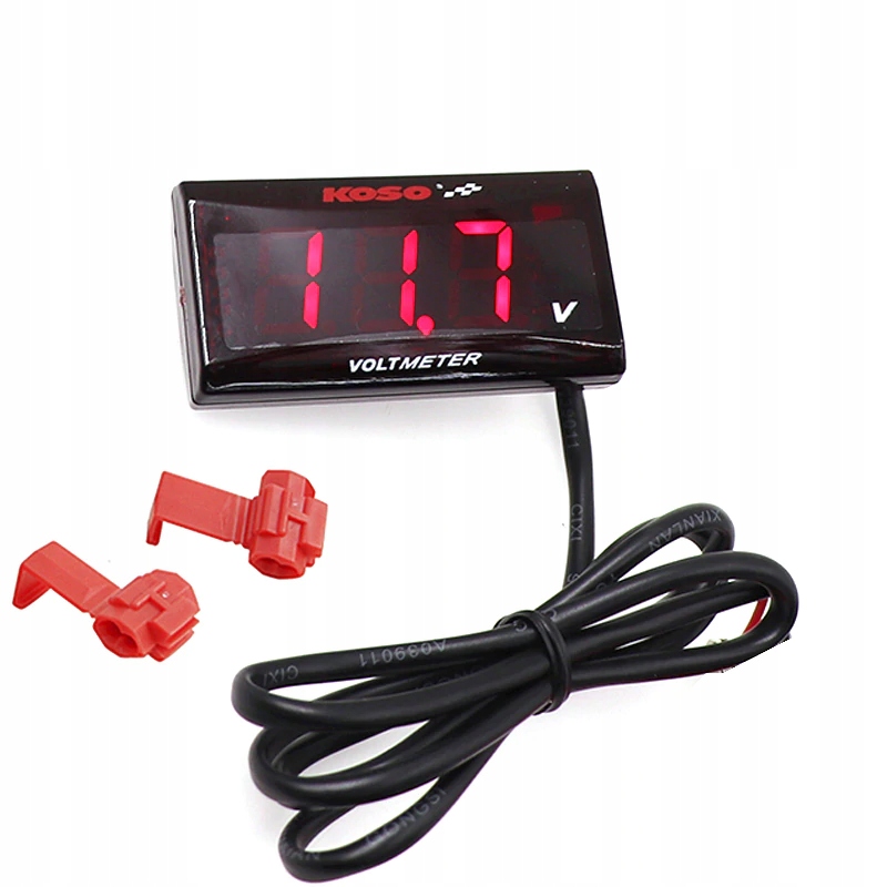 ВОЛЬТМЕТР КОСО LCD ТОНКИЙ КВАДРОЦИКЛ МОТОЦИКЛ