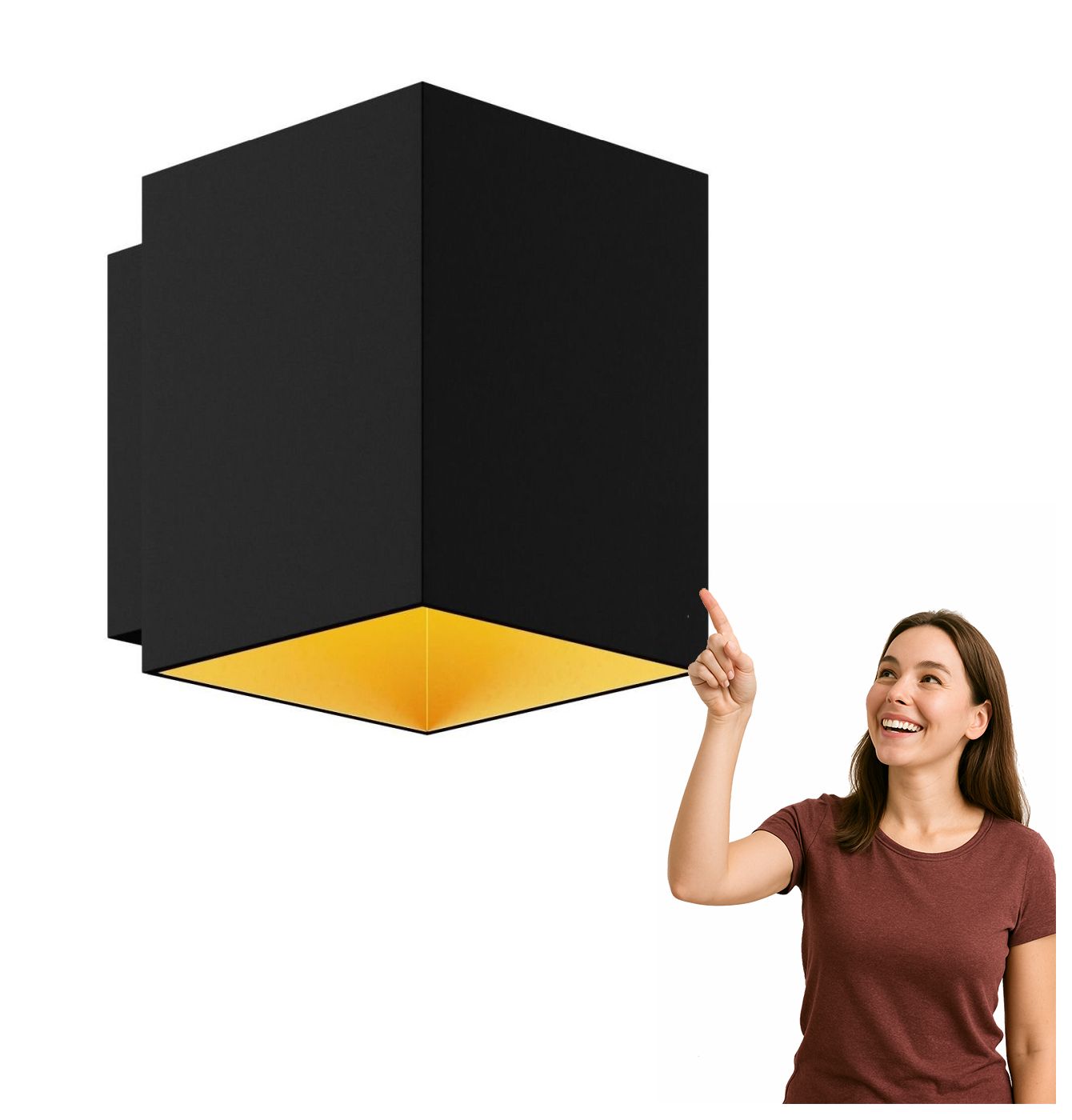 Nástěnná lampa Sola Wl Square 91063-N Zuma Line