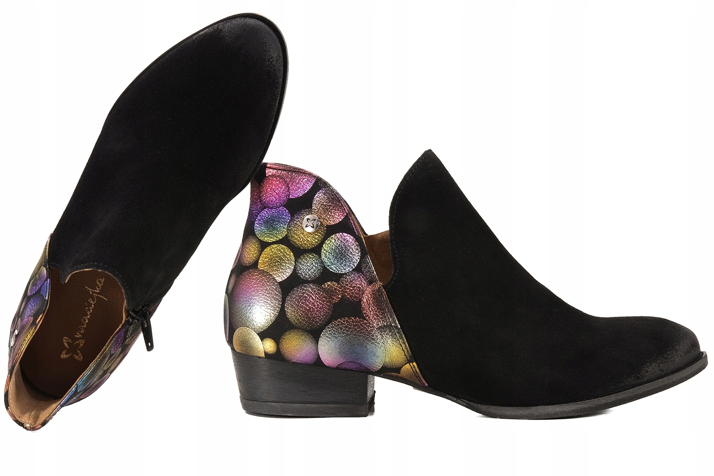 Maciejka 04091-77 Kožené Dámské Kotníkové Boty Kozačky černé 36