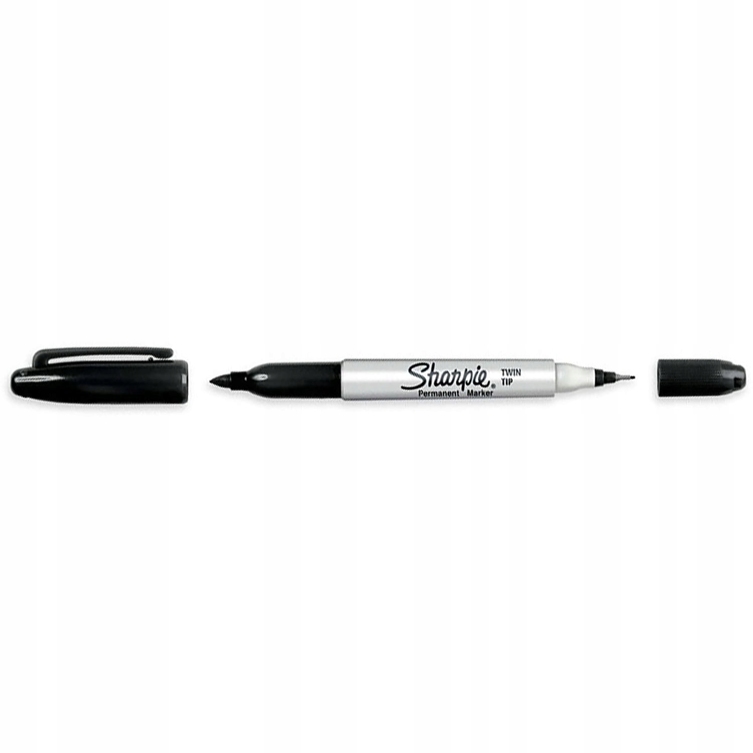 

Marker permanentny dwustronny czarny Sharpie Twin