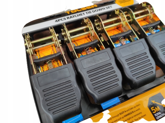 Pasy Transportowe Mocujące 4m/25mm 4szt ISO TRADE Długość 500 cm