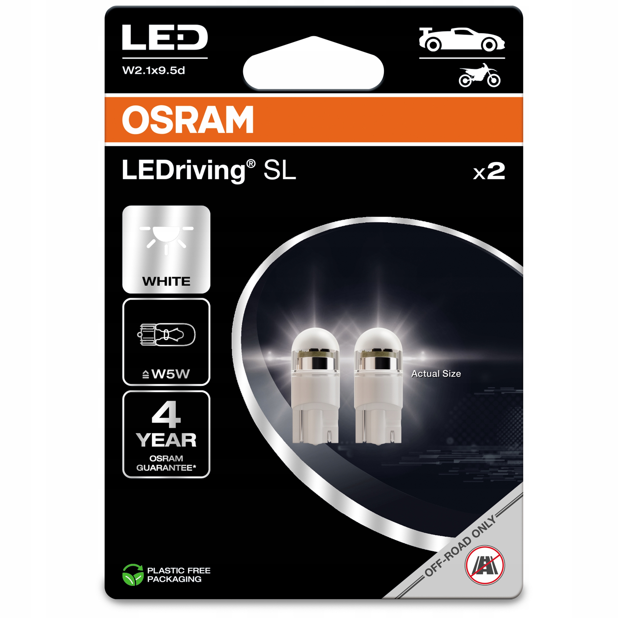 Osram żarówka Samochodow Ledowa Led Premium New W5W 6000K Biała White