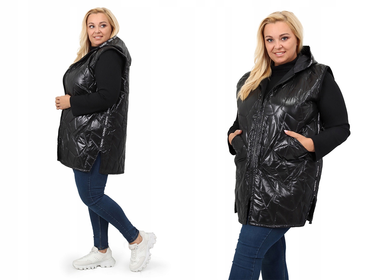 

Kamizelka Długa Bezrękawnik +size 46 3XL 2420