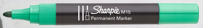 

Marker permanentny M15 Sharpie okrągły zielony