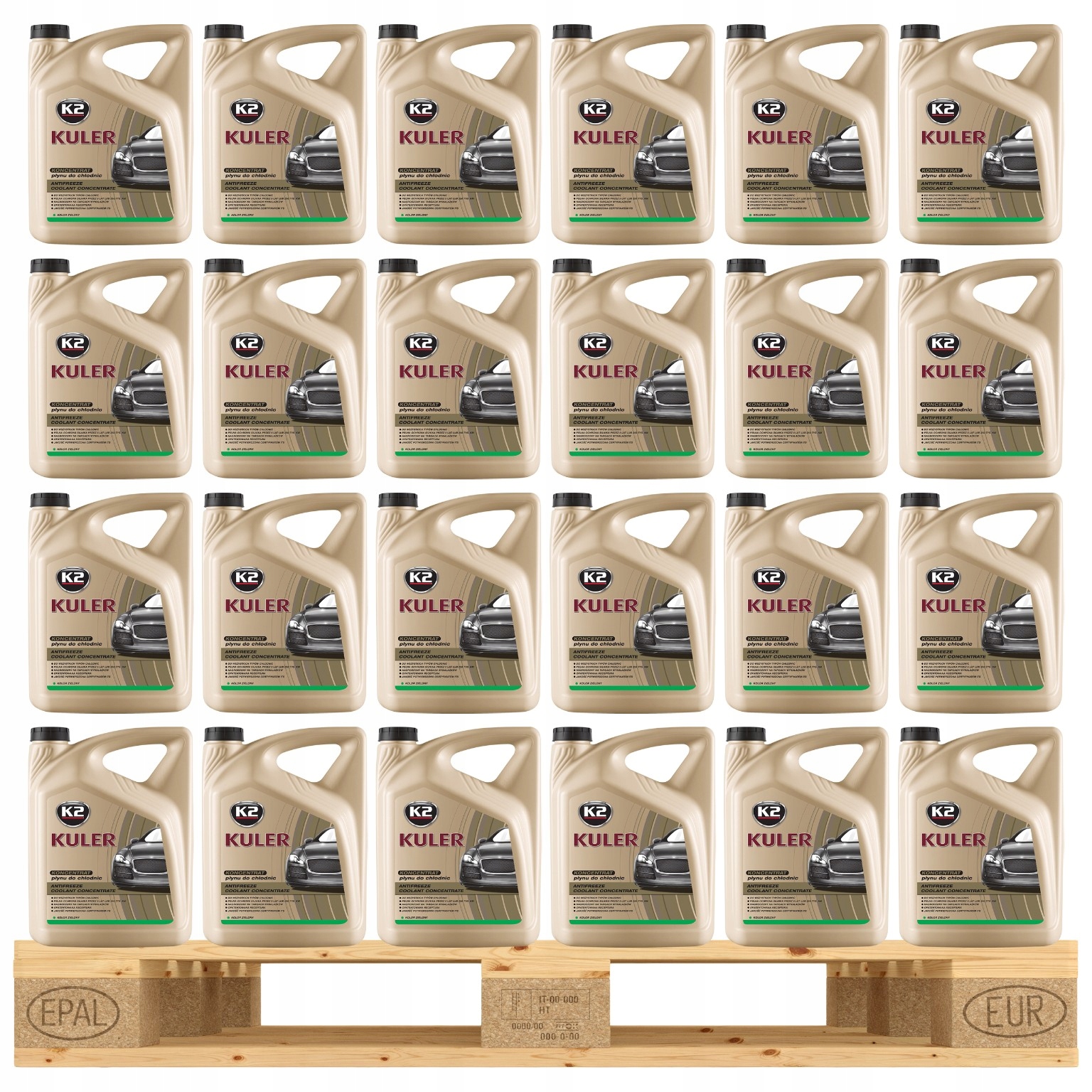 Koncentrat do chłodnic 5L ZIELONY do wszystkich typów chłodnic -35°C K2 x90
