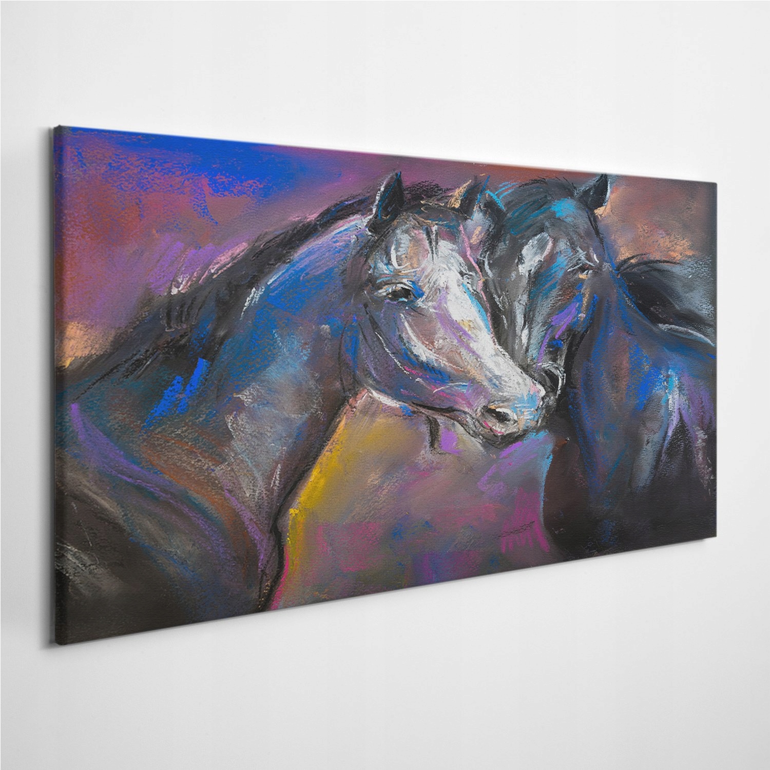 

Fotoobraz na ścianę Pastele Portret Konie 100x50