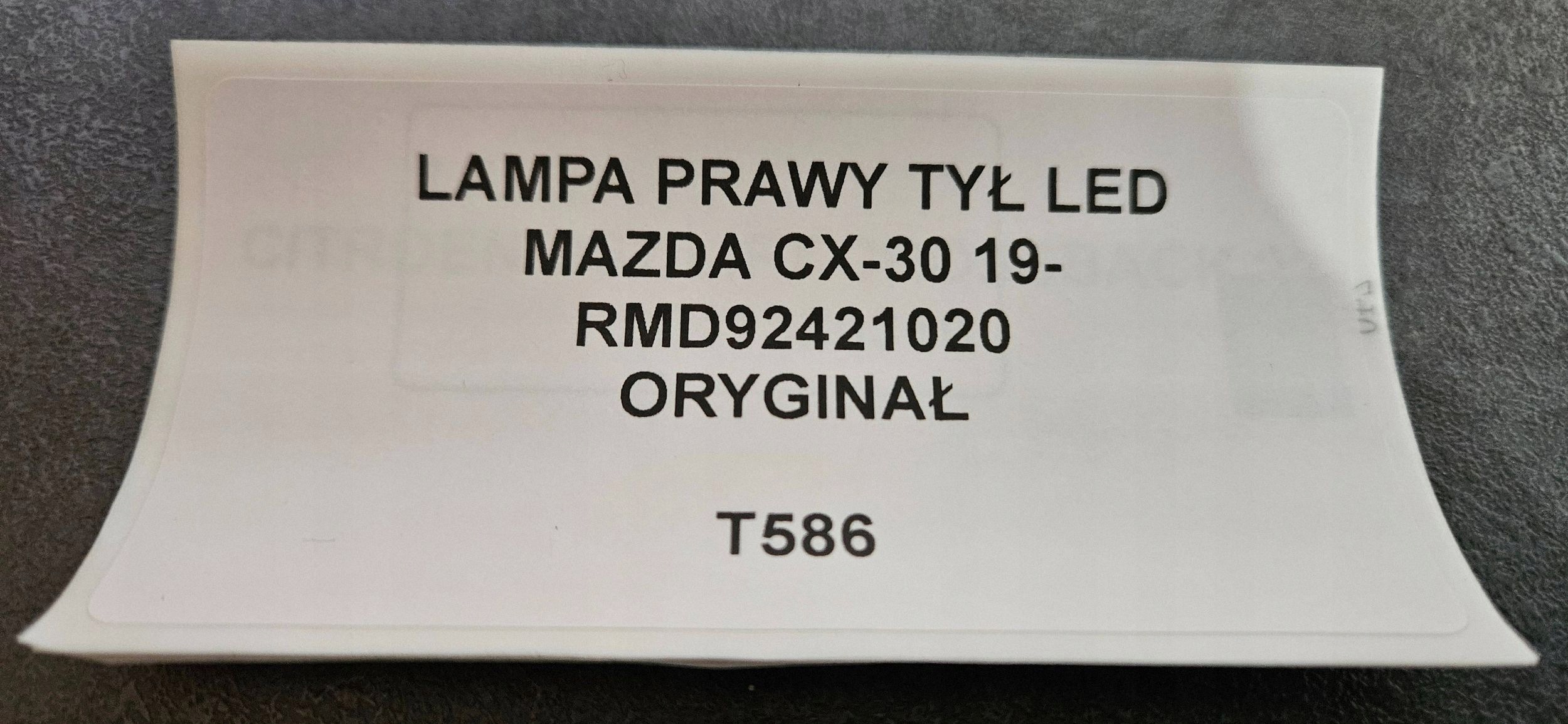 light right rear part LED MAZDA CX-30 19- original RMD92421020