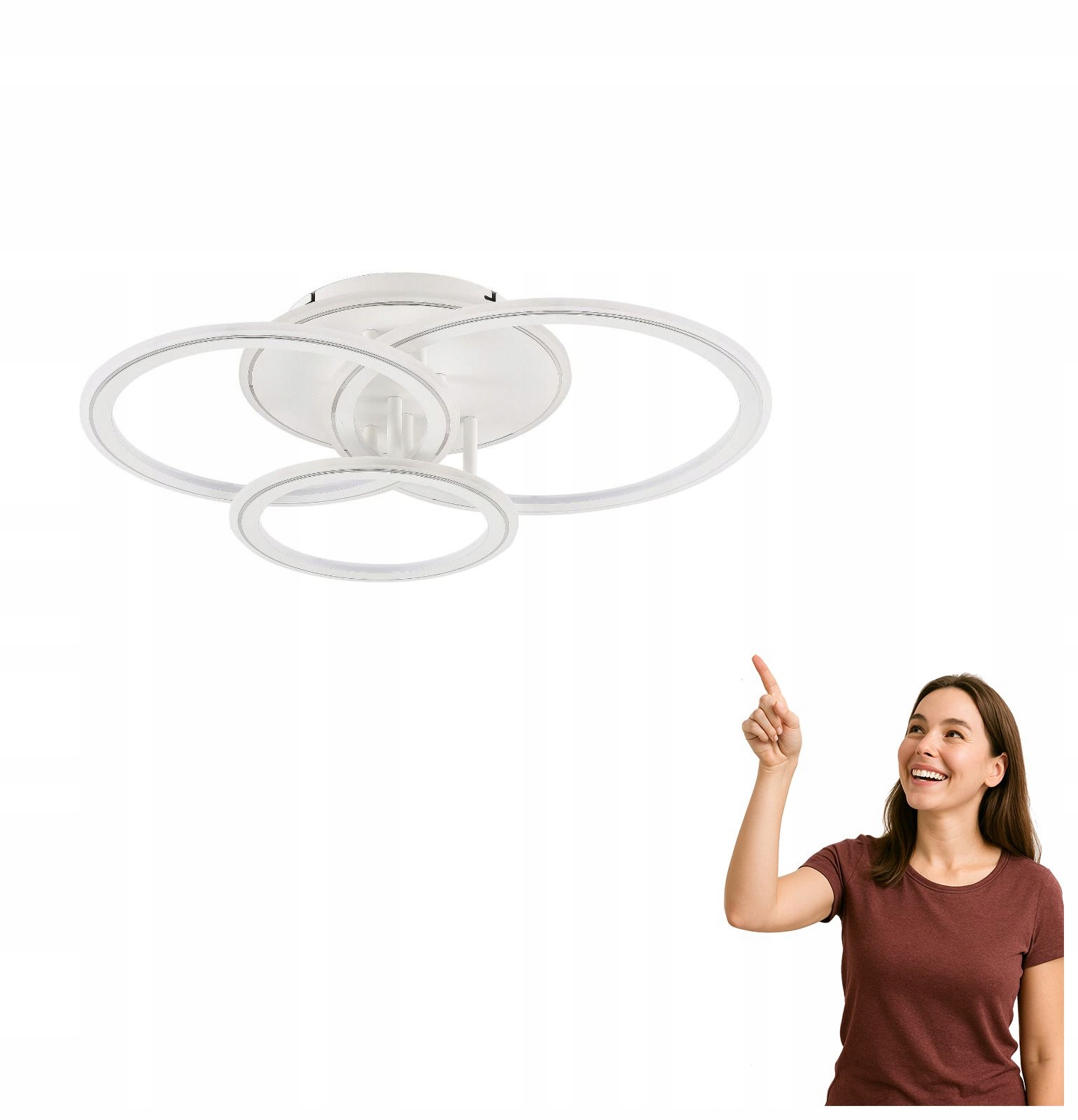 Led stropná lampa 55W Lunar MS238130-WH Zuma Line