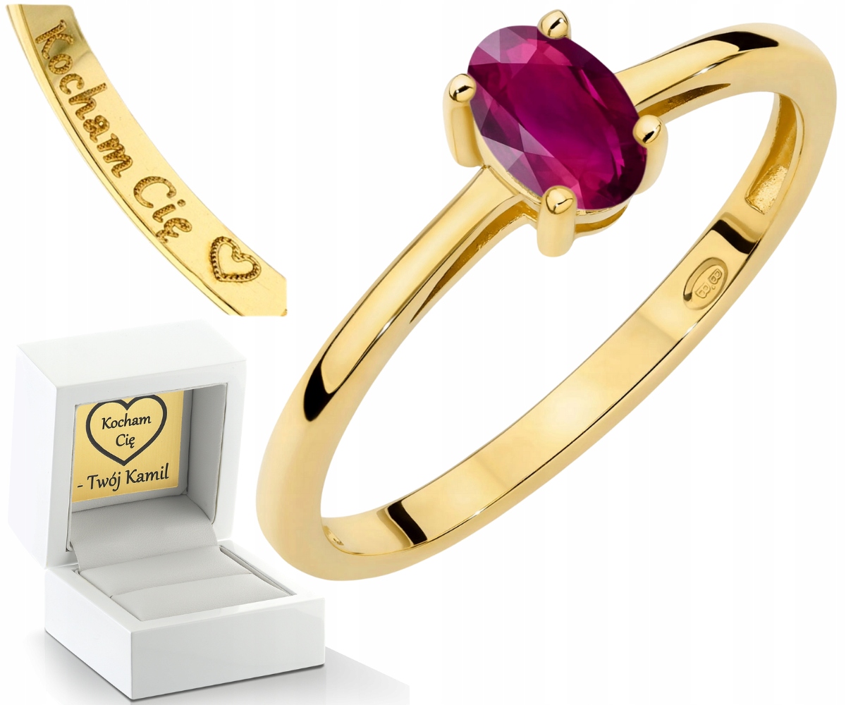 Zlatý Prstýnek Přírodní Kámen Rodolit| Drť 585