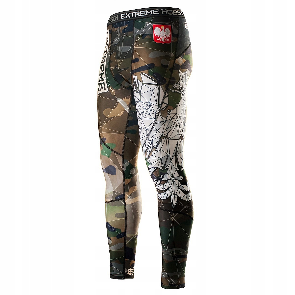 Spodnie Treningowe męskie legginsy Polska Camo 2XL Extreme Hobby