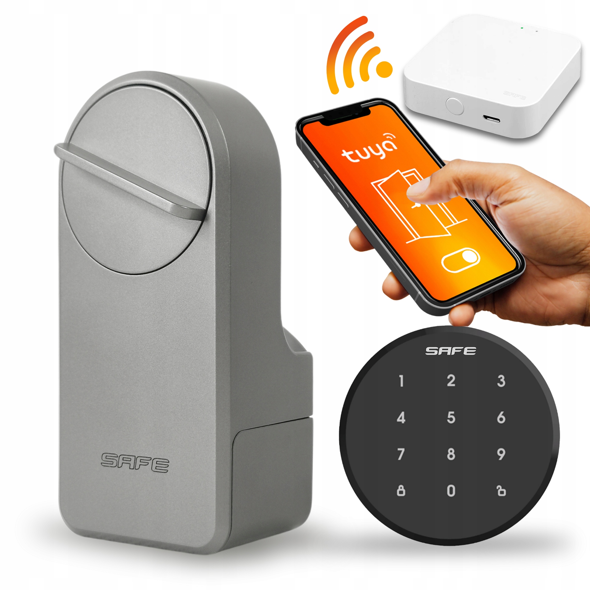 Elektronický Zámek Na Šifru domovní kód pro dveře digitální Smart Wifi Tuya