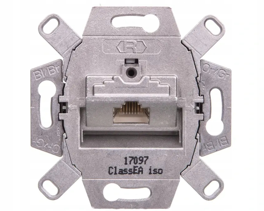 Mechanizm gniazda komputerowego Uae (RJ45), ekranowane, kat.6, klasa E