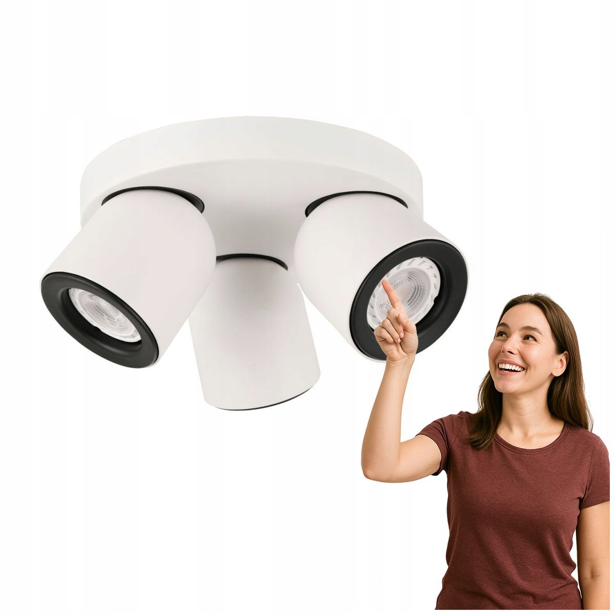 Lampa spotový reflektor Nuora SPL-2855-3C-WH Italux