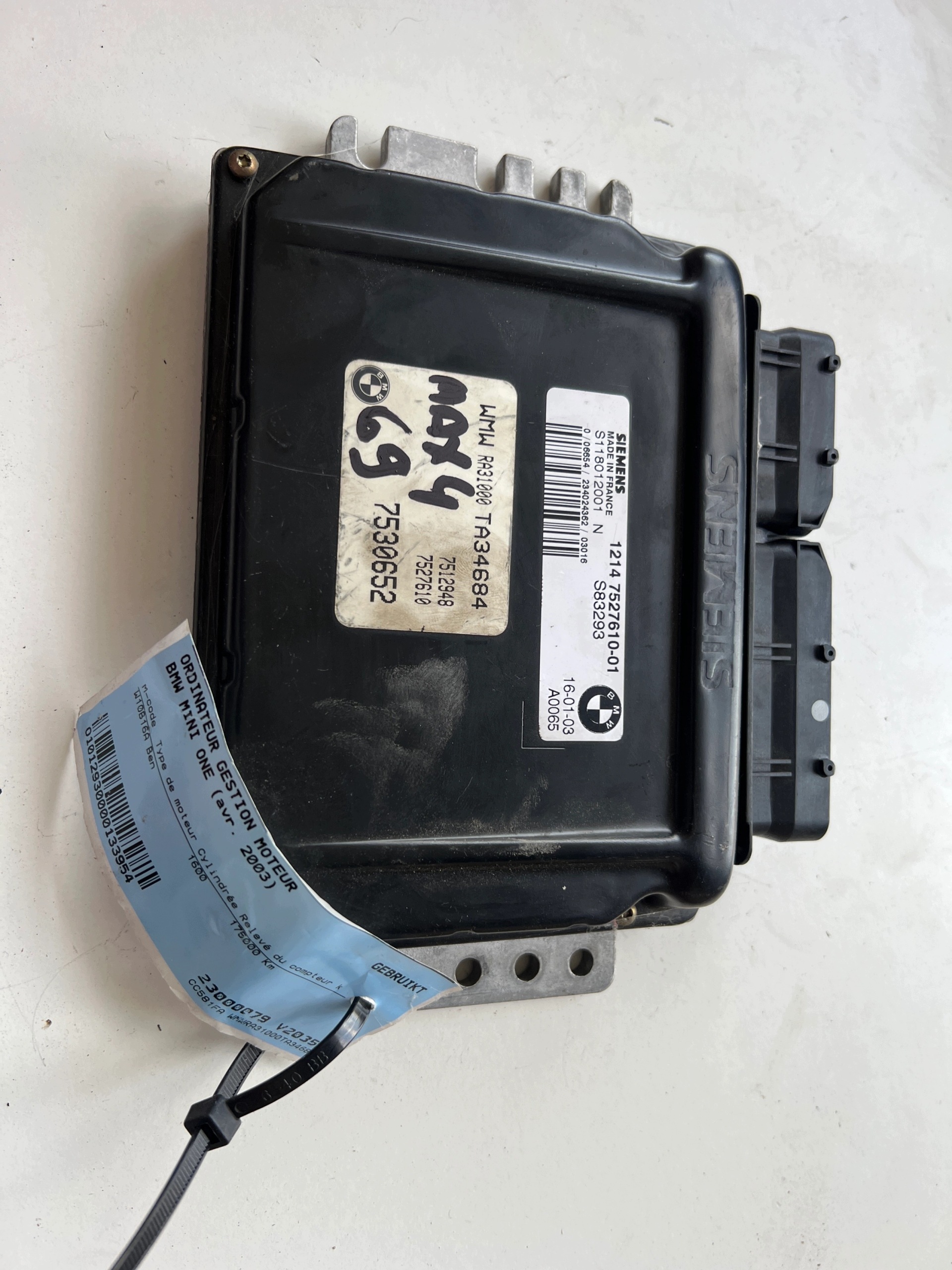 MINI ONE W10B16A 1.6 computer ECU 7527610 S118012001 7530652 Originale