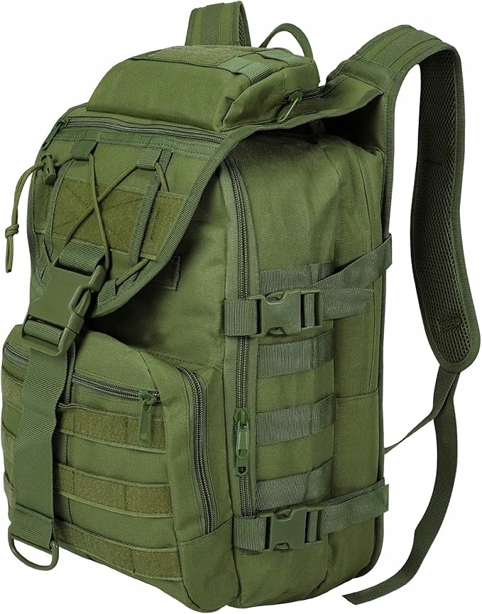 Taktyczny Plecak Wojskowy Pojemny 35L Trekkingowe Wodoodporne Zielony