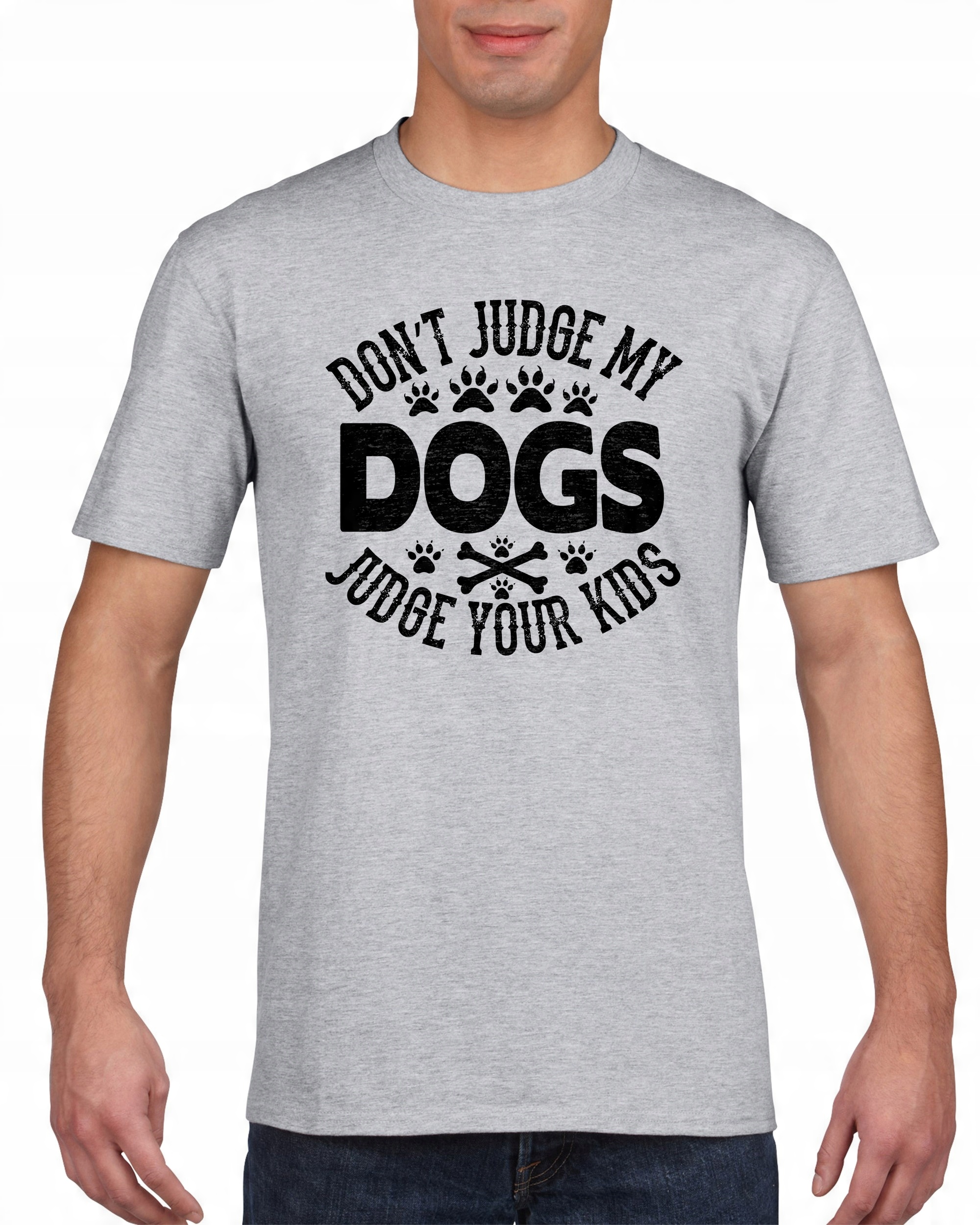 

Koszulka męska Don't judge my dogs L