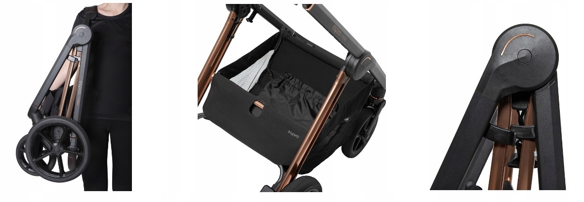 ESPIRO MILOO 2w1 +Adapter WÓZEK WIELOFUNKCYJNY Terenowy Kompaktowe Składani Elementy zestawu Gondola Spacerówka