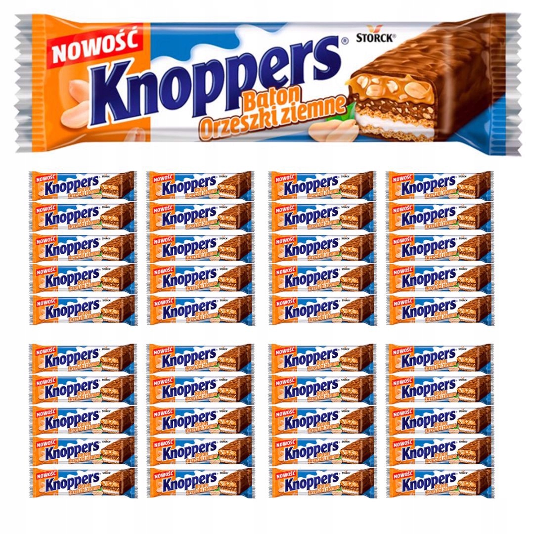Levně Knoppers Tyčinka arašídy 40 g x 40 kusů