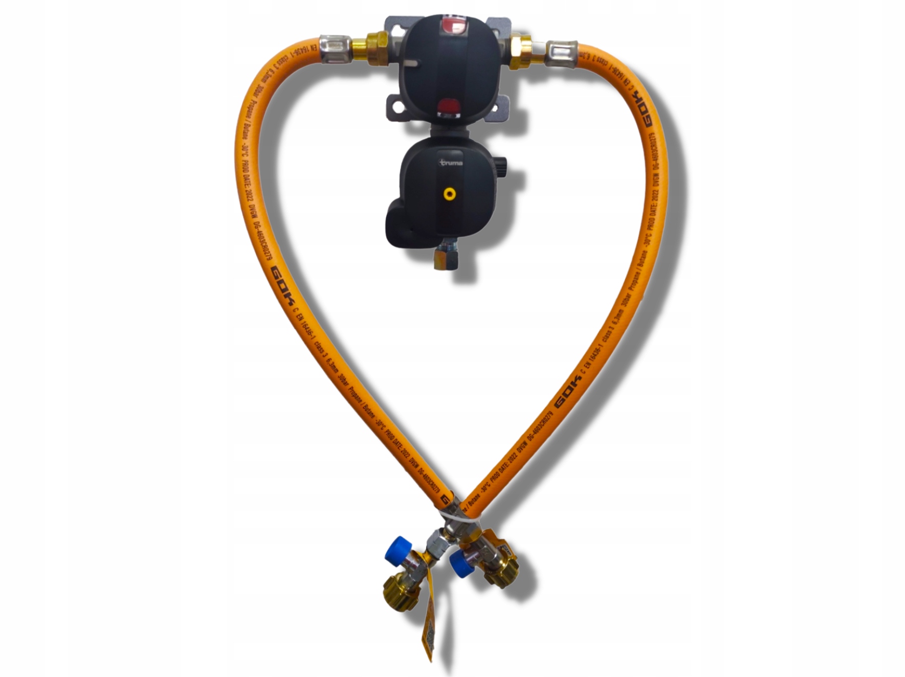 ID2181 2x - Редуктор Truma DuoControl CS зі шлангами GOK SBS