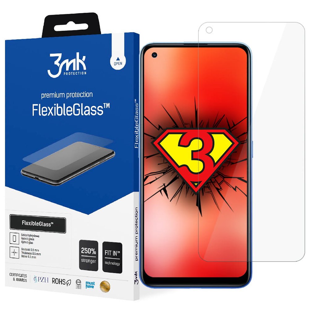 

Szkło Hybrydowe 3MK Elastyczne 7H Do Realme V15 5G