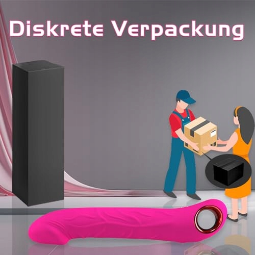 BUDOLI Wibrator Dildo Z Funkcją Pchnięć 2w1 Punkt G Silikon 10 Trybów — miniatura 7
