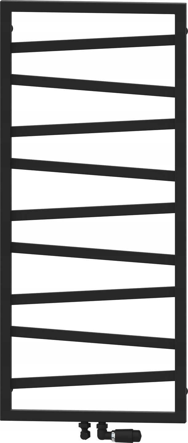 

Grzejnik Łazienkowy Hera 1200x530 Czarny Mat 451W